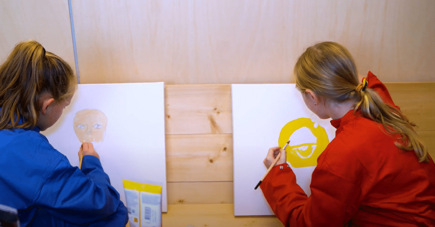 Schilderen arlene en roos